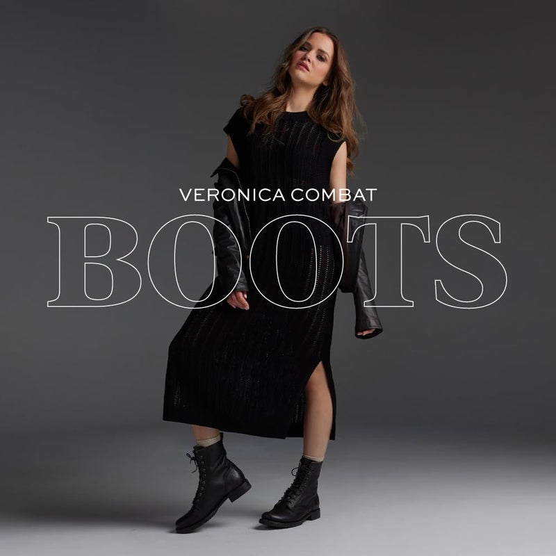 Frye Veronica Womenâ€™s Combat Boots Crafted from Hand-Burnished Vintage Italian Leather with genuine stitch-down welt construction and Leather Lining â€“ 6 Â¾â€ Shaft Height, Caramel - 8 M - Image 3